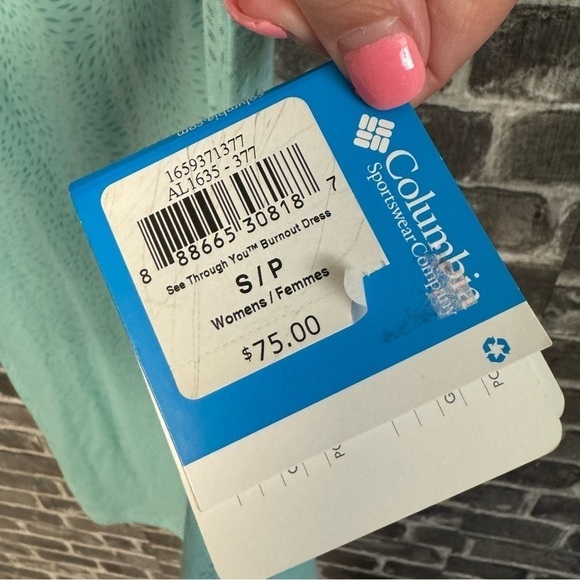 NWT Columbia See Through You Burnout Dress mint teal - Picture 5 of 10